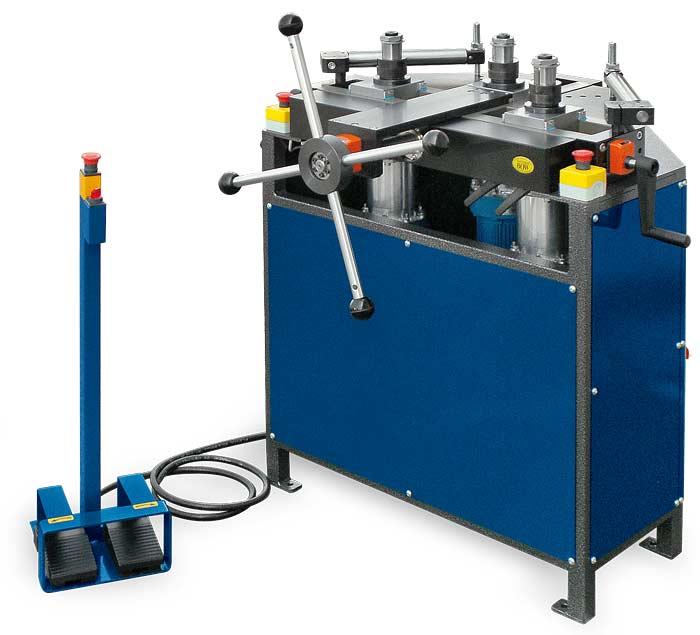 Zakřužovačka profilů s nožním ovládáním BOW Z100