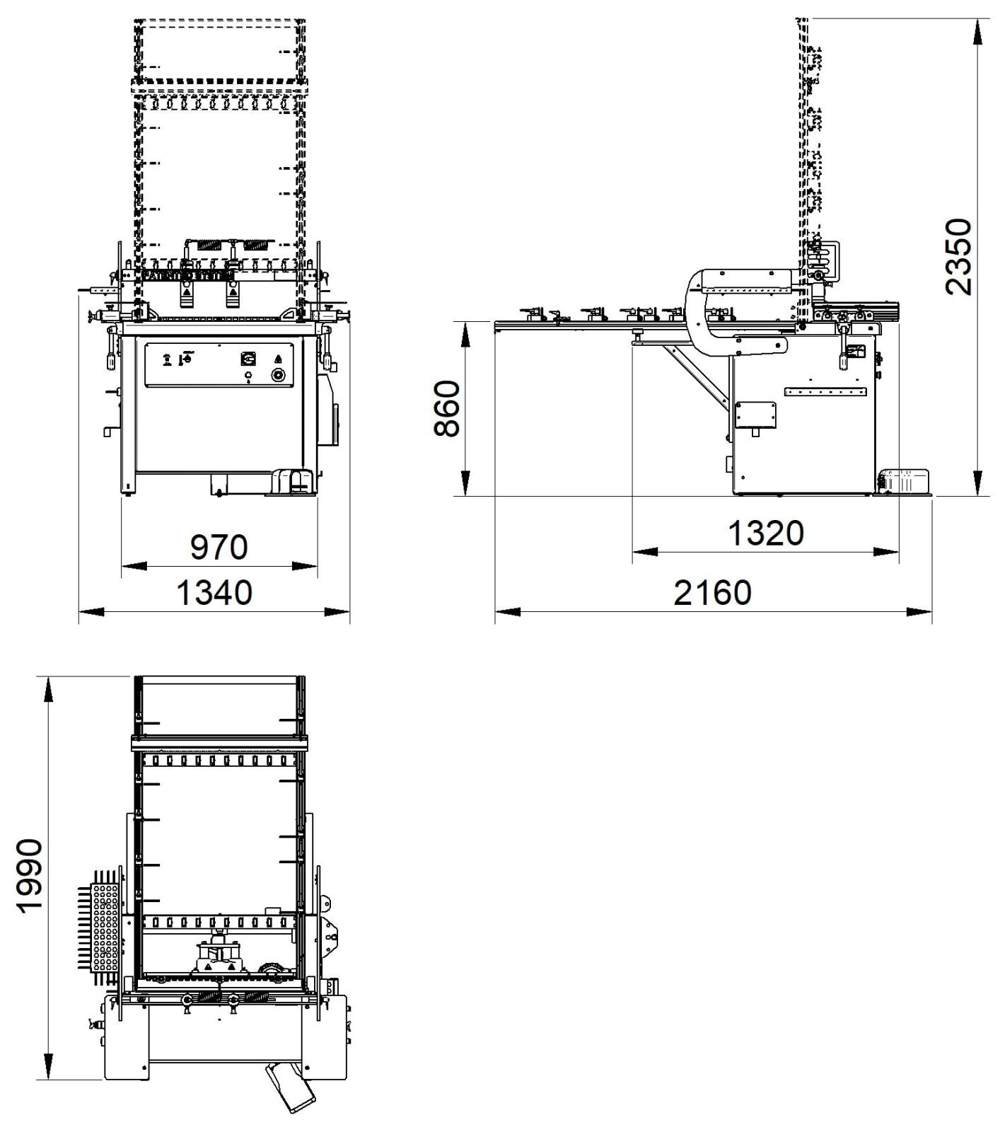 Kolíkovačka DA VINCI MS 704 - rozměry