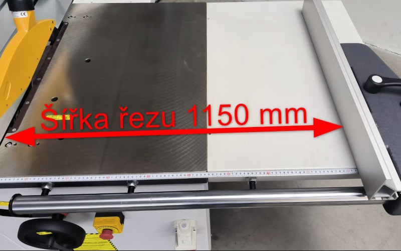 Kombinovaný dřevoobráběcí stroje formátovací pila se spodní frézkou NIKMANN SF3 s formátovacím stolem 2300 mm