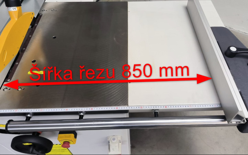 Kombinovaný dřevoobráběcí stroje formátovací pila se spodní frézkou NIKMANN SF3 s formátovacím stolem 2300 mm